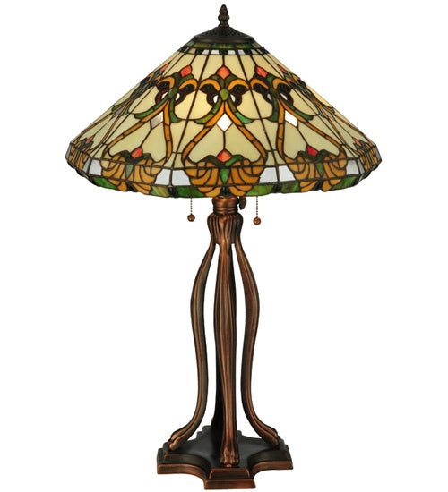 Meyda Tiffany - 134150 - Three Light Table Base Hardware - Middleton - Mahogany Bronze