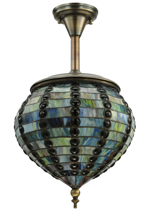 Meyda Tiffany - 136106 - One Light Pendant - Beehive - Pewter