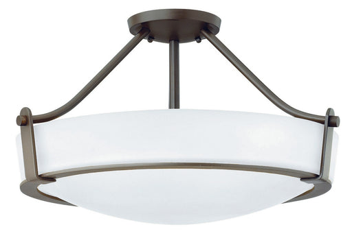 Hinkley - 3221OB-WH-LED - LED Semi-Flush Mount - Hathaway - Olde Bronze with Etched White glass
