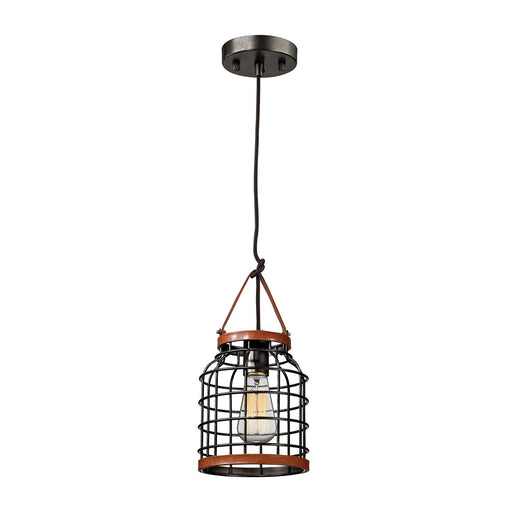 ELK Home - 14306/1 - One Light Mini Pendant - Purcell - Weathered Iron