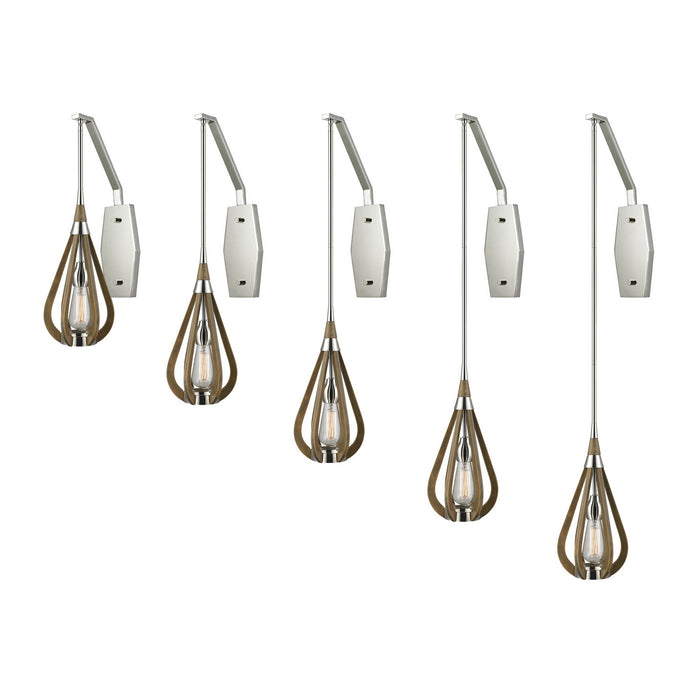 One Light Mini Pendant from the Janette collection in Polished Nickel finish