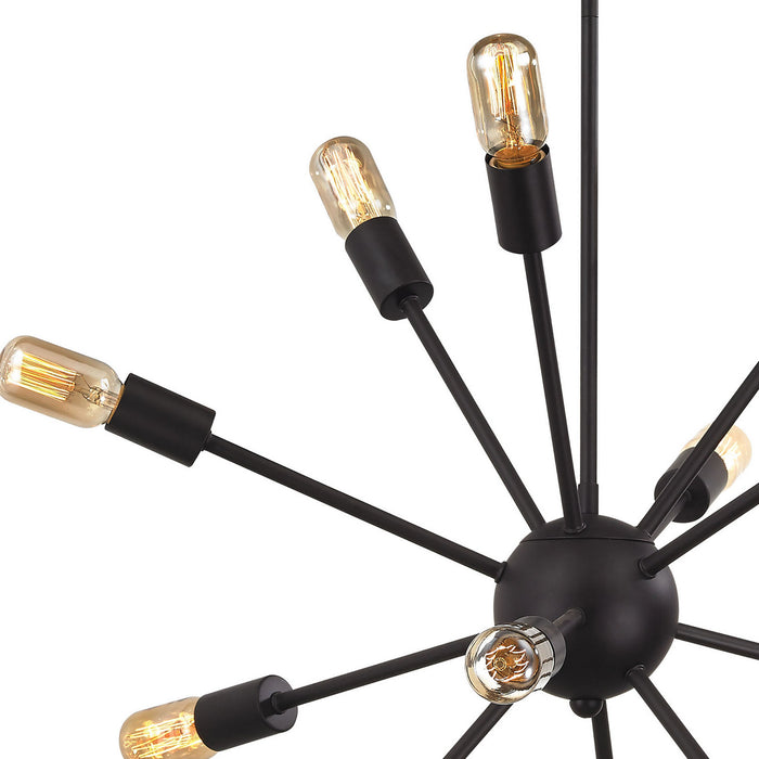 12 Light Chandelier from the Delphine collection in Oil Rubbed Bronze finish