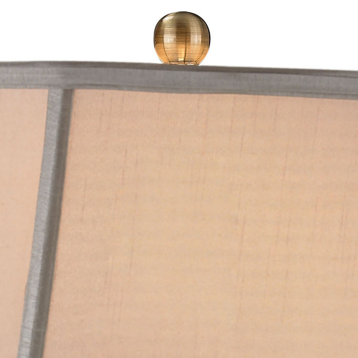 LED Table Lamp from the Celadon collection in Brass, Green, Green finish