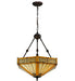 Meyda Tiffany - 138113 - Inverted Pendant - Peaches - Mahogany Bronze