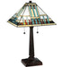 Meyda Tiffany - 138119 - Two Light Table Lamp - Prairie Peaks - Mahogany Bronze
