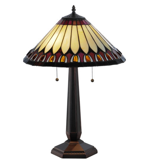Meyda Tiffany - 138579 - Table Lamp - Tuscaloosa - Mahogany Bronze