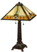 Meyda Tiffany - 138771 - Two Light Table Lamp - Carlsbad Mission - Mahogany Bronze