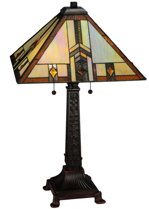 Meyda Tiffany - 138773 - Two Light Table Lamp - Prairie Wheat - Mahogany Bronze