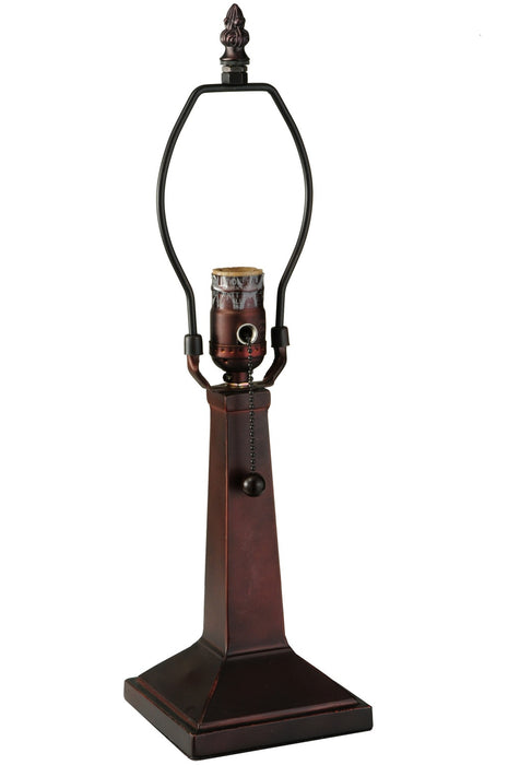 Meyda Tiffany - 139859 - One Light Table Base - Mission - Mahogany Bronze