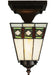 Meyda Tiffany - 139925 - One Light Flushmount - Diamond Band Mission - Mahogany Bronze