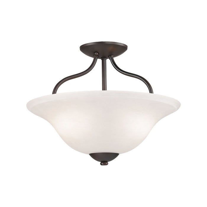 Two Light Semi Flush Mount from the Conway collection in Oil Rubbed Bronze finish