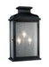 Generation Lighting - OL11104DWZ - Three Light Lantern - Pediment - Dark Weathered Zinc