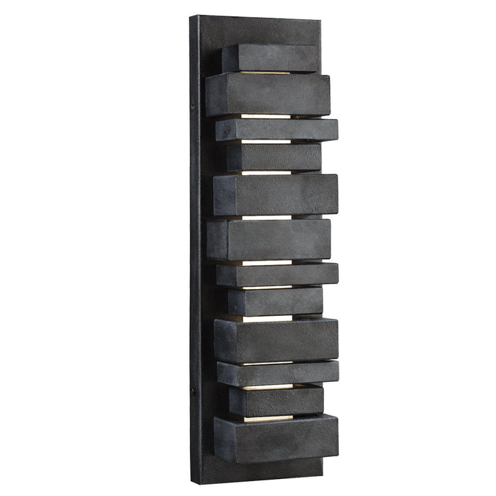 Generation Lighting - OL11201DWZ - LED Outdoor Wall Sconce - Ledgend - Dark Weathered Zinc