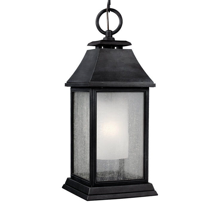 Generation Lighting - OL10611DWZ - One Light Outdoor Pendant - Shepherd - Dark Weathered Zinc
