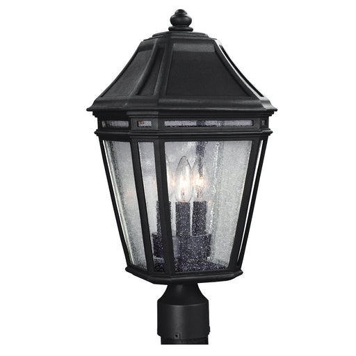 Generation Lighting - OL11308BK - Three Light Outdoor Post Lantern - LONDONTOWNE - Black
