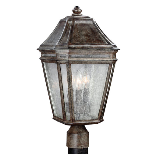 Generation Lighting - OL11308WCT - Three Light Outdoor Post Lantern - Londontowne - Weathered Chestnut