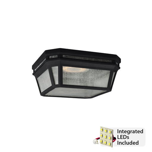 Generation Lighting - OL11313BK-LED - LED Outdoor Flush Mount - Londontowne - Black