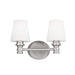 Generation Lighting - VS22102SN - Two Light Vanity - Xavierre - Satin Nickel
