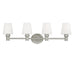 Generation Lighting - VS22104SN - Four Light Vanity - Xavierre - Satin Nickel