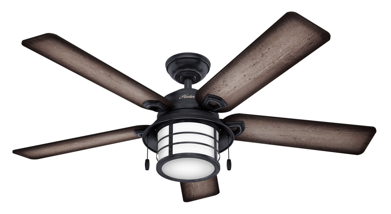 Hunter 54" Key Biscayne Ceiling Fan with LED Light Kit and Pull Chains