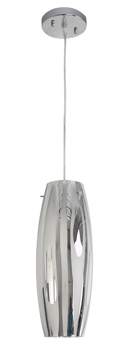 One Light Mini Pendant from the Chroman Empire collection in Chrome finish