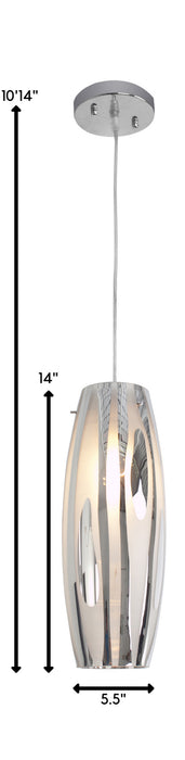 One Light Mini Pendant from the Chroman Empire collection in Chrome finish