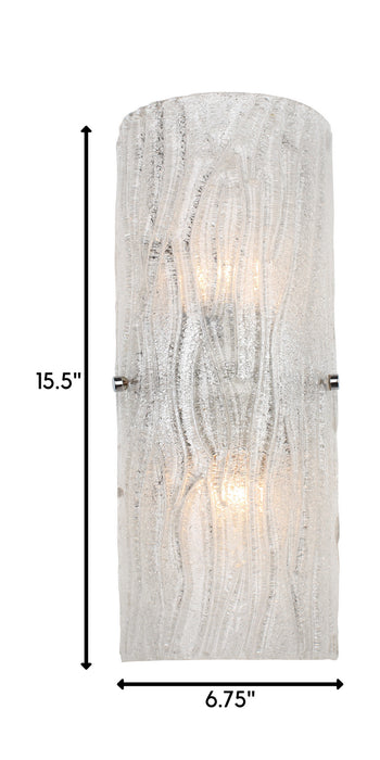 Two Light Wall Sconce from the Brilliance collection in Chrome finish