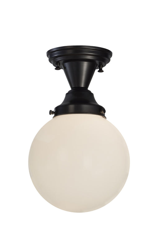 Meyda Tiffany - 143582 - One Light Semi-Flushmount - Revival - Craftsman Brown