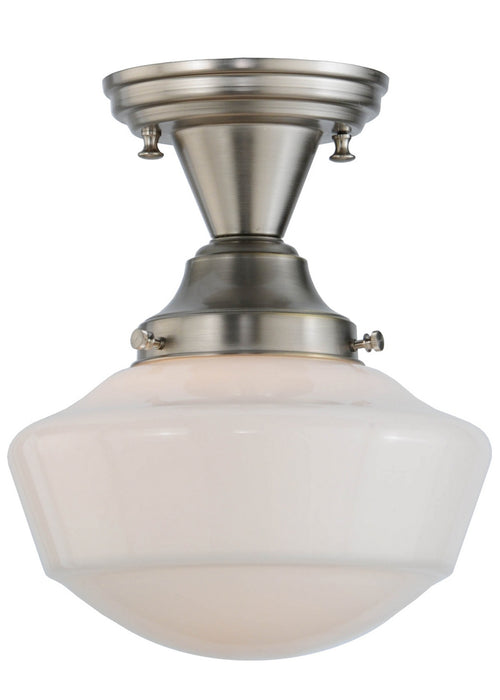 Meyda Tiffany - 143957 - One Light Semi-Flushmount - Revival - Brushed Nickel