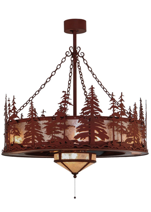 Meyda Tiffany - 144121 - 11 Light Chandel-Air - Tall Pines - Red Rust