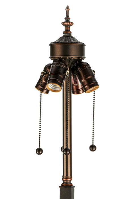 Meyda Tiffany - 151141 - Two Light Floor Base - Ducks In Flight - Mahogany Bronze