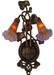 Meyda Tiffany - 16637 - Two Light Wall Sconce - Amber/Purple Pond Lily - Crystal