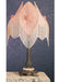 Meyda Tiffany - 19226 - One Light Accent Lamp - Fabric & Fringe - Pink/Ivory