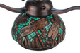 Meyda Tiffany - 20036 - Three Light Table Base Hardware - Tiffany Dragonfly - Mahogany Bronze