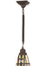 Meyda Tiffany - 20069 - One Light Mini Pendant - Prairie Wheat - Beige Burgundy Lt Blue Green
