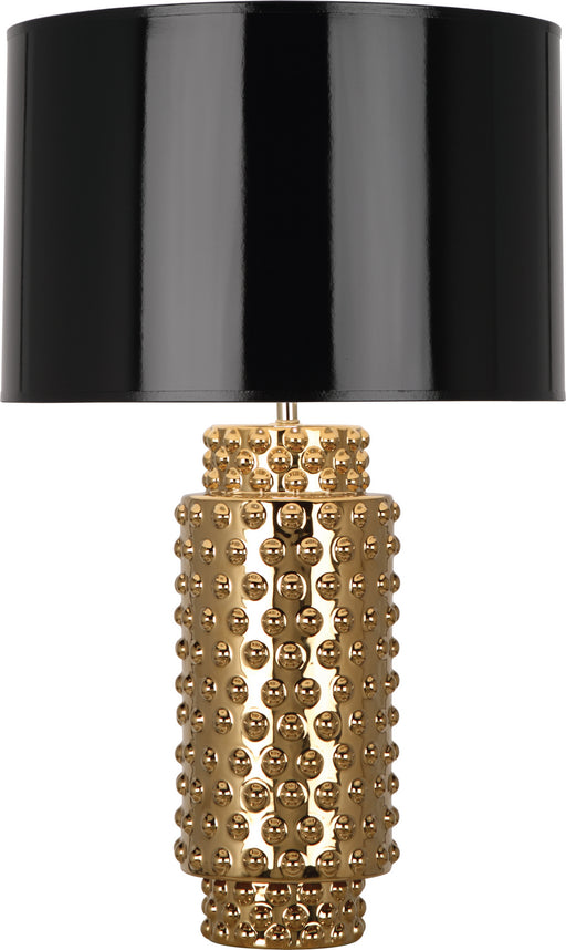 Robert Abbey - G800B - One Light Table Lamp - Dolly - Textured Ceramic w/ Gold Metallic Glaze