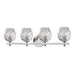 Hudson Valley - 1254-PN - Four Light Bath Bracket - Burns - Polished Nickel