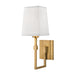 Hudson Valley - 1361-AGB - One Light Wall Sconce - Fletcher - Aged Brass