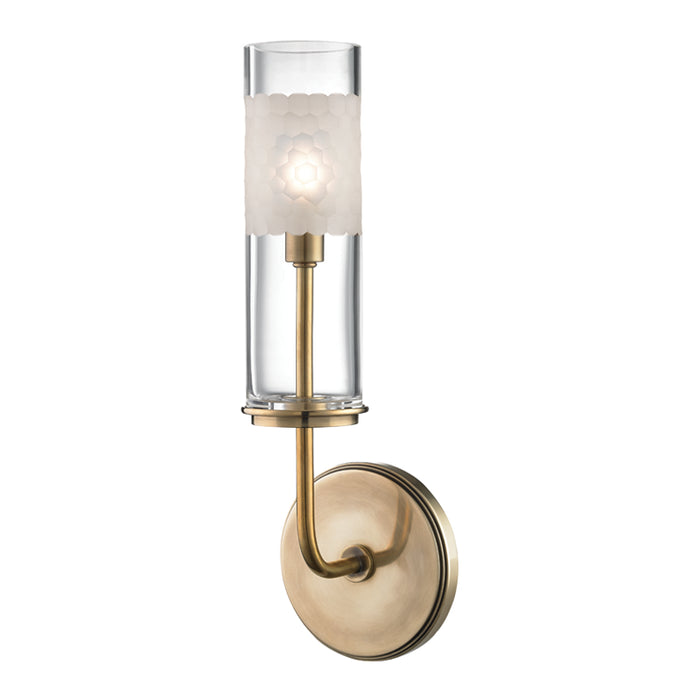 Hudson Valley - 3901-AGB - One Light Wall Sconce - Wentworth - Aged Brass