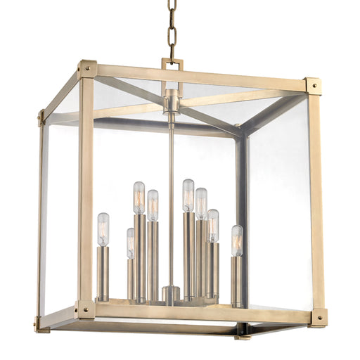 Hudson Valley - 8620-AGB - Eight Light Pendant - Forsyth - Aged Brass