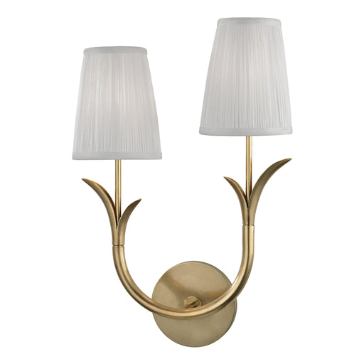 Hudson Valley - 9402L-AGB - Two Light Wall Sconce - Deering - Aged Brass