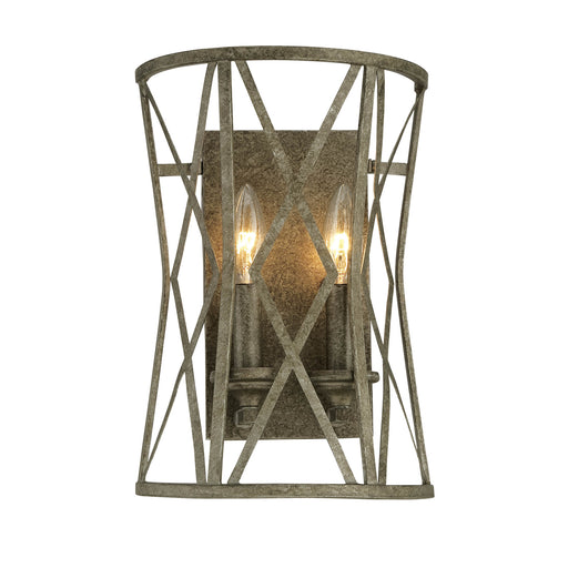 Millennium - 2172-AS - Two Light Wall Sconce - Lakewood - Antique Silver