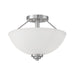 Millennium - 3152-SN - Two Light Semi-Flush Mount - Durham - Satin Nickel