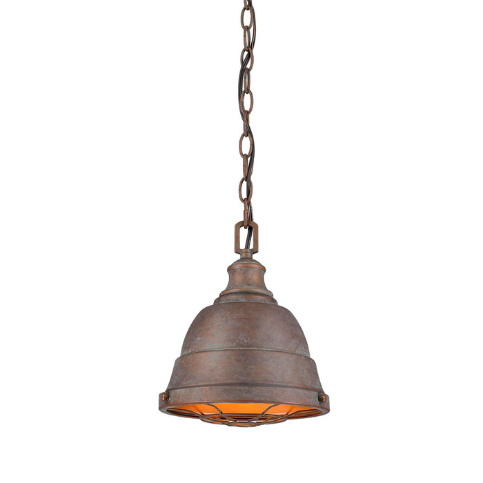 One Light Mini Pendant from the Bartlett collection in Copper Patina finish