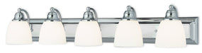 Livex Lighting - 10505-05 - Five Light Bath Vanity - Springfield - Polished Chrome