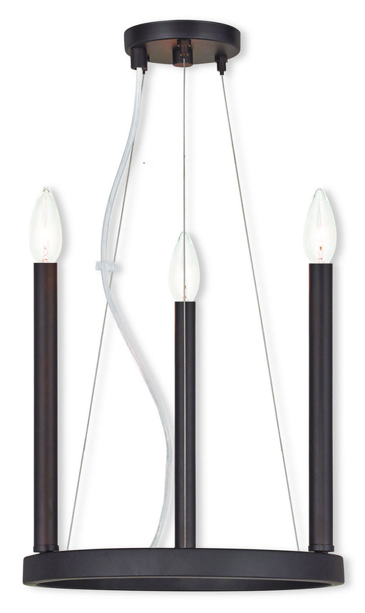 Livex Lighting - 40243-07 - Three Light Mini Chandelier - Alpine - Bronze