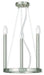Livex Lighting - 40243-91 - Three Light Mini Chandelier - Alpine - Brushed Nickel