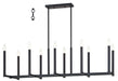 Livex Lighting - 40259-07 - Ten Light Linear Chandelier - Alpine - Bronze