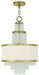 Livex Lighting - 50784-28 - Three Light Mini Chandelier - Prescott - Hand Applied Winter Gold
