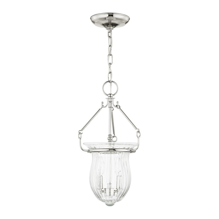 Two Light Pendant from the Andover collection in Polished Nickel finish